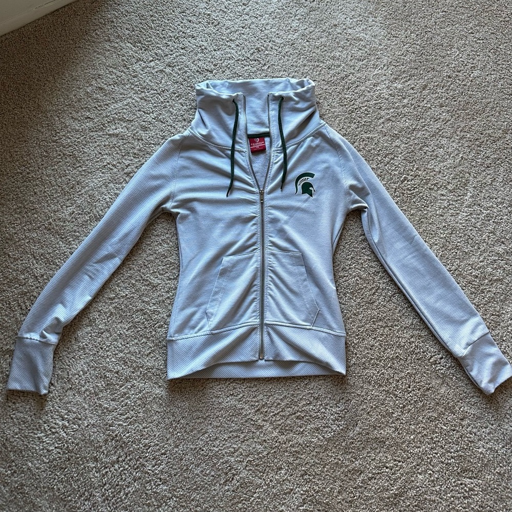 Women’s long sleeve Michigan State zip up